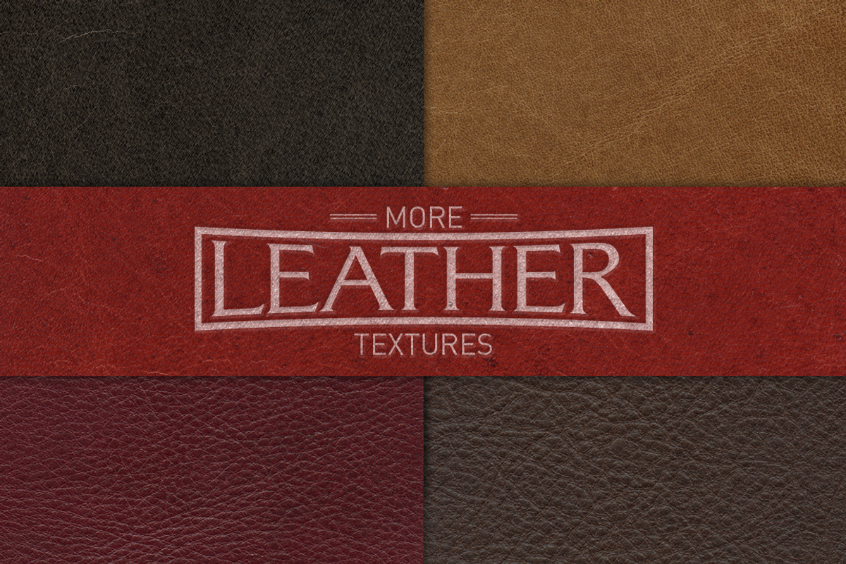 More Leather Texture - 5 Pack, a Texture Graphic by Bearded Creative (Photo 2 of 2)