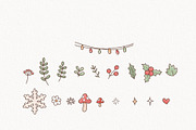 Christmas Animals Clipart, a Seasonal Illustration by TitaLivingArt (Thumbnail 5 of 9)