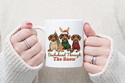 Dachshund Christmas PNG, an Illustration by designcity5 (Thumbnail 3 of 8)
