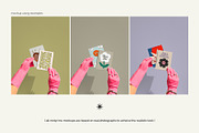 US A2 postcards in hands mockup, a Merchandise Mockup by MCKP*ME (Thumbnail 3 of 5)