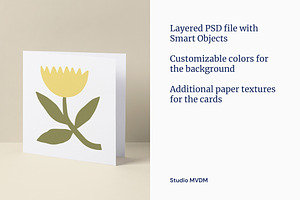 Folded Greeting Card Mockup Bundle