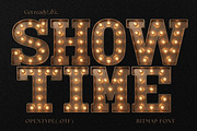 Showtime - Retro Marquee Font, a Font by AndrewPixelType (Thumbnail 1 of 7)