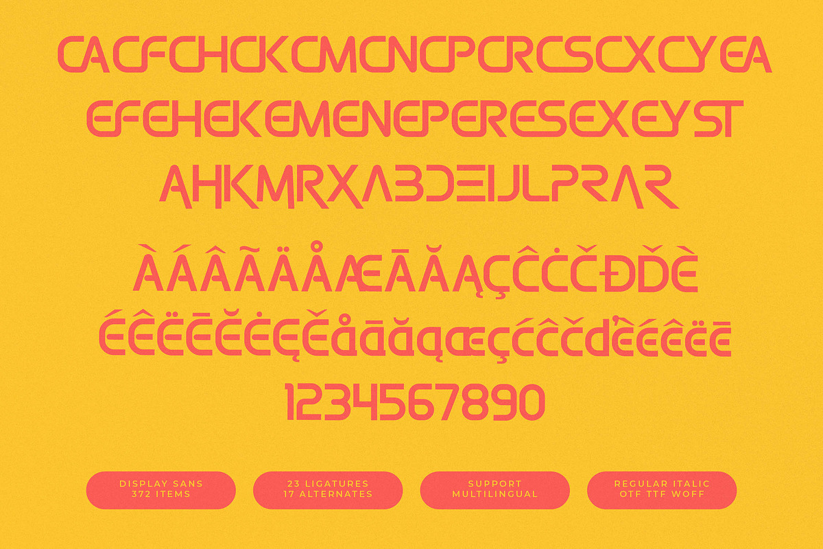 Burst Merch Futuristic Display Sans, a Sans Serif Font by timelesstype.co (Photo 15 of 15)