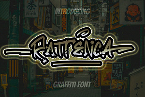 Rattenca - Graffiti Font, a Script Font by NTC Graphic