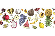 Hand drawn fruits and berries, an Object Graphic by handsketched (Thumbnail 12 of 14)