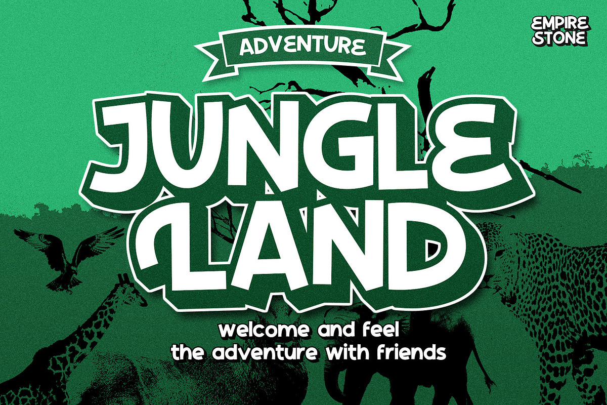 Empire Stone - Playful Game Typeface, a Font by HIRO.std (Photo 5 of 8)