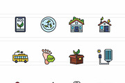 Eco-Friendly Living Filled Line Icon, an Icon by IconBunny (Thumbnail 2 of 2)