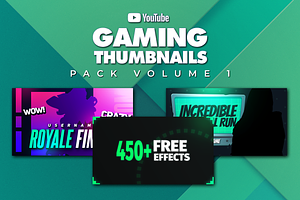 Gaming Youtube Thumbnails Pack 1, a Social Media Template by Lordsse