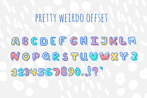 PRETTY WEIRDO Pixel Display Font