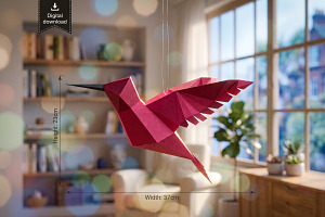 Hummingbird - 3d papercraft