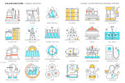 Color line icons, an Outline Icon by Howcolour (Thumbnail 16 of 32)