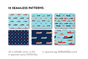 Sailing Ship. Fishing boat. Sailboat, an Illustration by AvaAva (Thumbnail 4 of 11)
