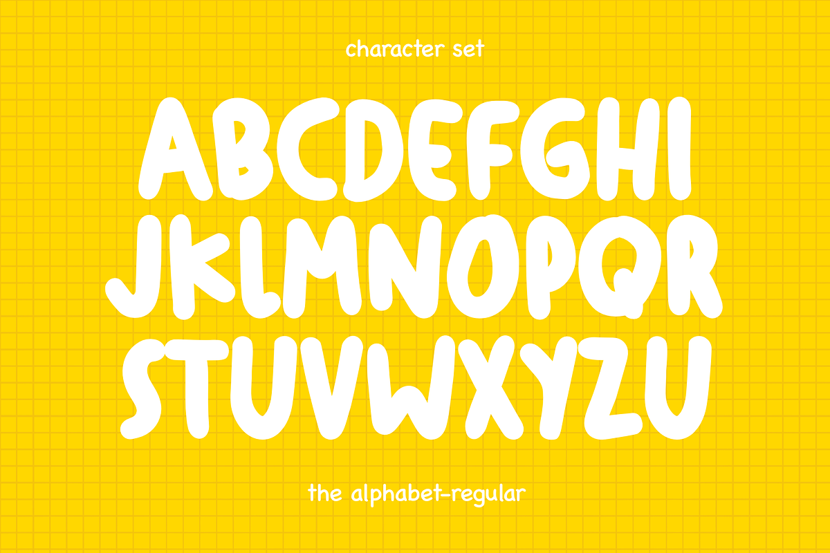 Chubby Blonde Font - Bubble Font, a Handwritten Font by ariodsgn (Photo 2 of 6)