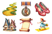 Wizard of Oz , Dorothy Clipart, an Illustration by Daily.Designs (Thumbnail 4 of 5)