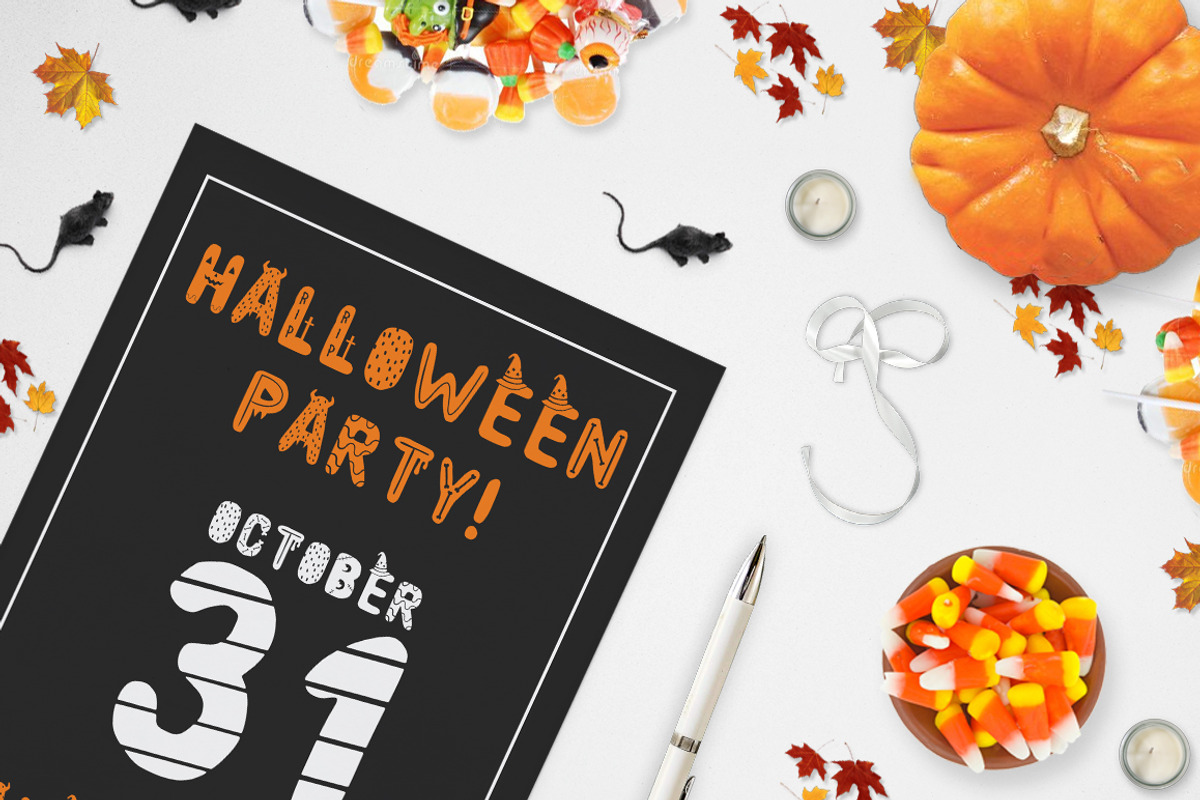 Spooky font + EXTRAS! preview 7