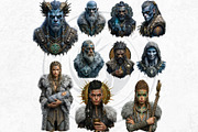 Norse Jotuns Giant Viking Cliparts, a Person Illustration by ThatsDesignArt (Thumbnail 6 of 18)