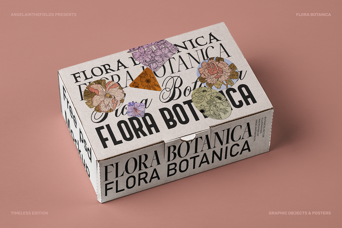 FLORA BOTANICA Vector Illustrations, an Object Graphic by angelainthefields (Photo 2 of 13)