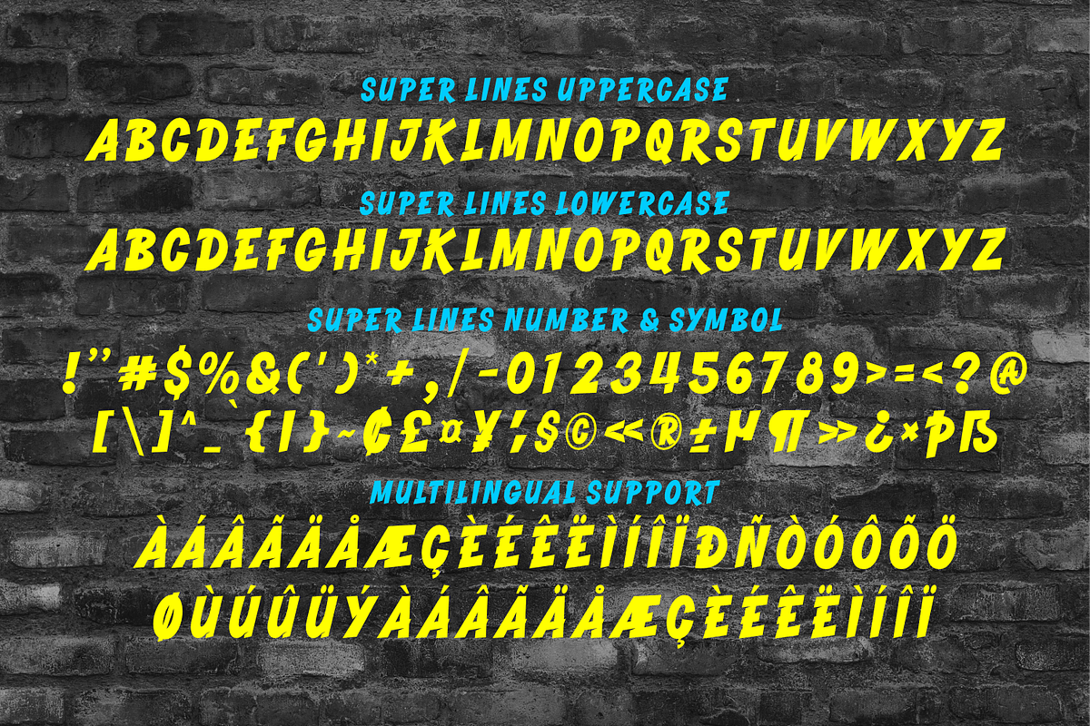 Super Lines - Graffiti Font, a Handwritten Font by Keithzo (Photo 5 of 5)
