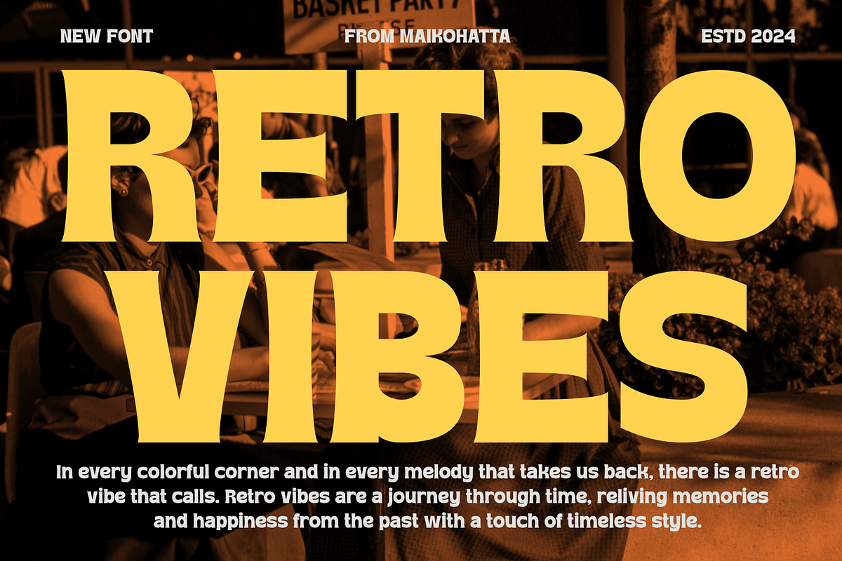 Blased - Retro Display Font, a Sans Serif Font by MaikoHatta (Photo 4 of 7)