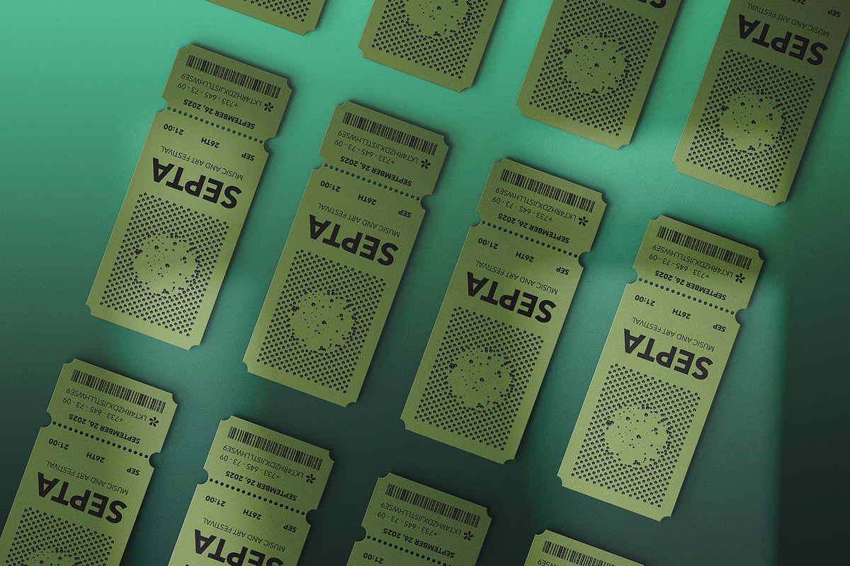 Event Tickets Mockup Scenes, an Advertising Mockup by Milka (Photo 7 of 9)