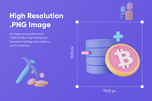 Coiny - Crypto 3D Icon Set