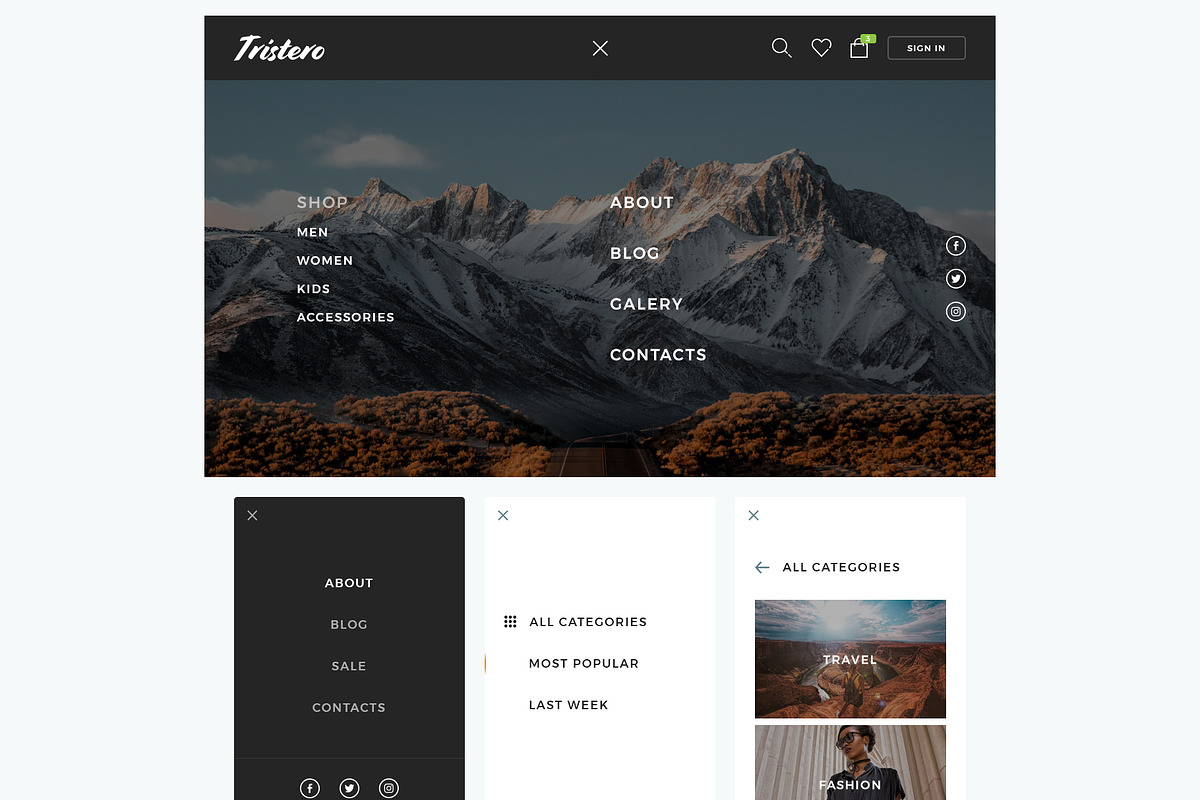 Tristero UI Kit, an UI Kit Template by Tristero (Photo 8 of 10)