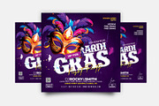 Mardi Gras Flyer, a Flyer Template by Stock_Design (Thumbnail 1 of 2)