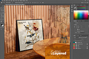 Square Frame Mockup in Cozy Studio, a Household Mockup by Mehedi Hasan (Thumbnail 5 of 9)