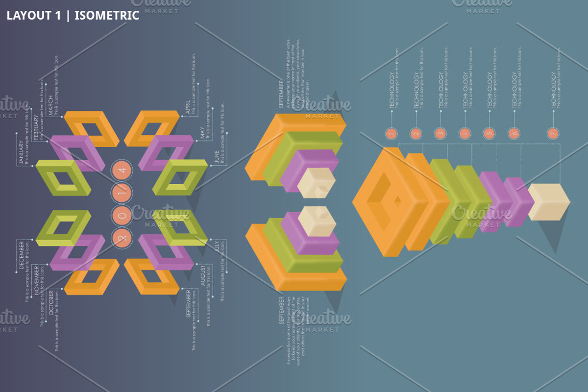 Isometric Infographics, a Templates & Theme by InnovativeDesign (Photo 3 of 5)