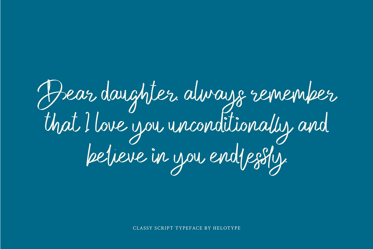 Gentle Dad Font, a Script Font by Helotype (Photo 5 of 8)