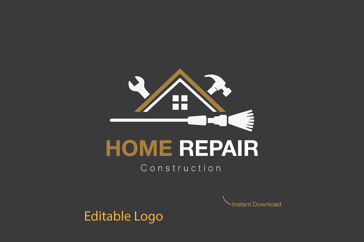 Professional House Repair Logo, a Branding & Logo Template by YUDesignStore (Photo 1 of 8)