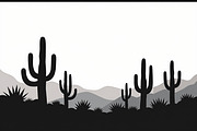 Wild Desert Cactus Scene Set, an Illustration by hafijul (Thumbnail 4 of 15)