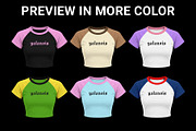 raglan baby tee mockup, a Shirt Mockup by yalanois (Thumbnail 3 of 5)