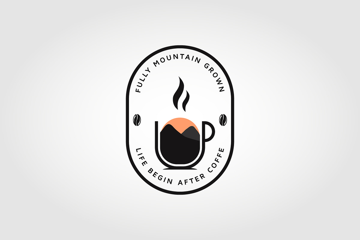 Mountain coffee Logo Design, a Branding & Logo Template by PrastHF
