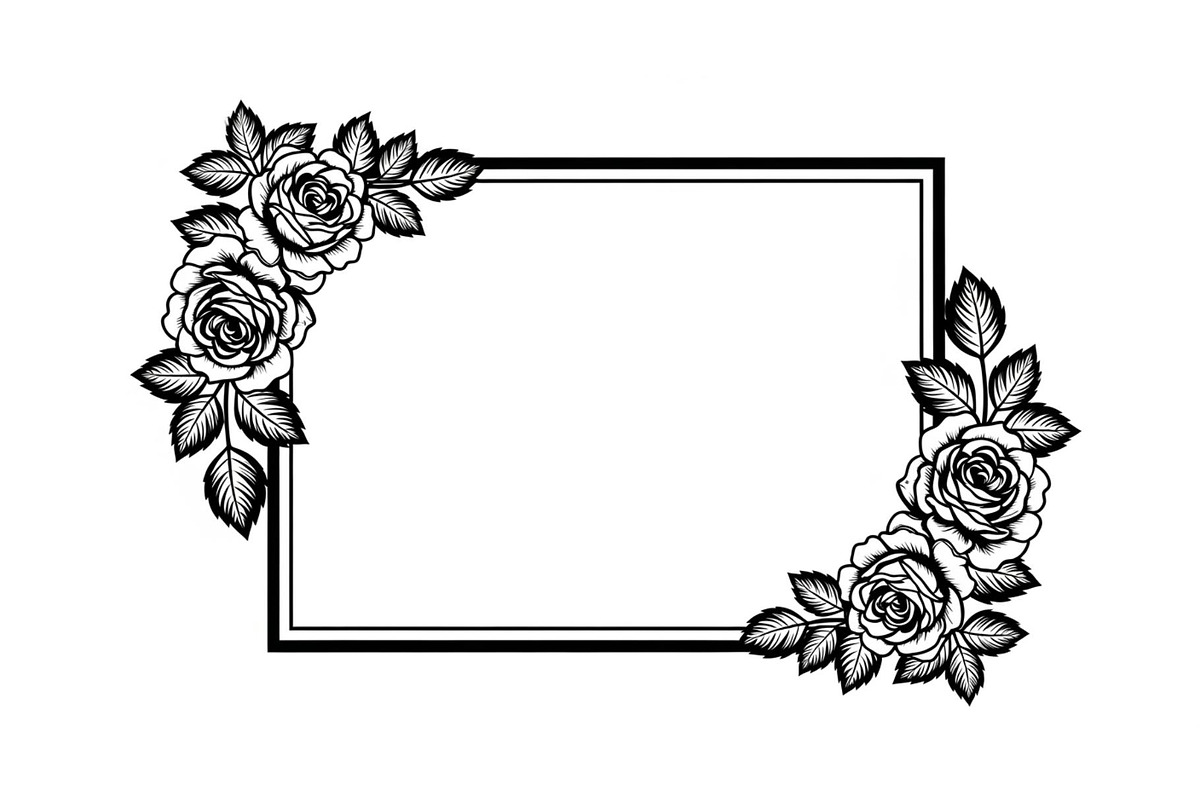 Floral Decorative Frame Vector Bundl, an Illustration by musafir_fashion (Photo 34 of 51)