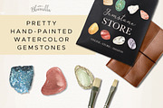 Gemstones 101 Watercolor Package, an Illustration by Bloomella (Thumbnail 4 of 6)
