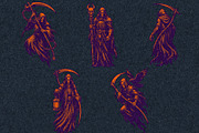 Grim Reaper Halloween Collection, an Object Illustration by Kaizla03 (Thumbnail 4 of 5)
