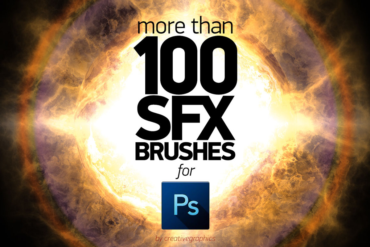 +100 PS SFX BRUSHES, a Brush Add-On by Creative Graphics (Photo 1 of 6)