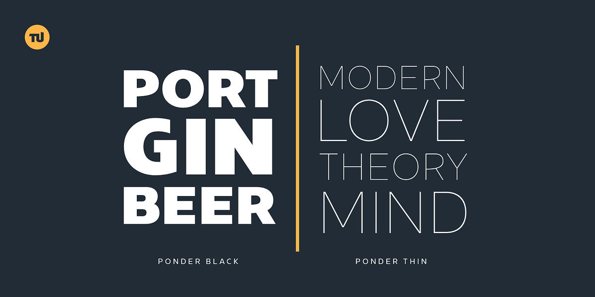 Ponder, a Sans Serif Font by TypeUnion (Photo 6 of 10)