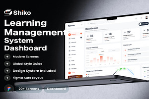Shiko Learning Management System, an UI Kit Template by Creative Perspective