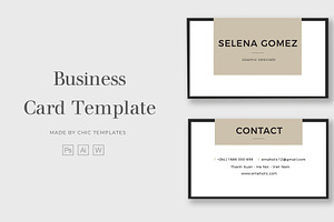 Fancy business card template