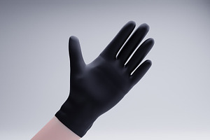 10 Bundle 3D Render Medical Gloves