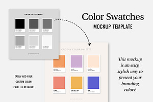 Color Swatch Mockup Canva