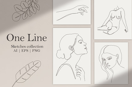 One Line Sketches Collection