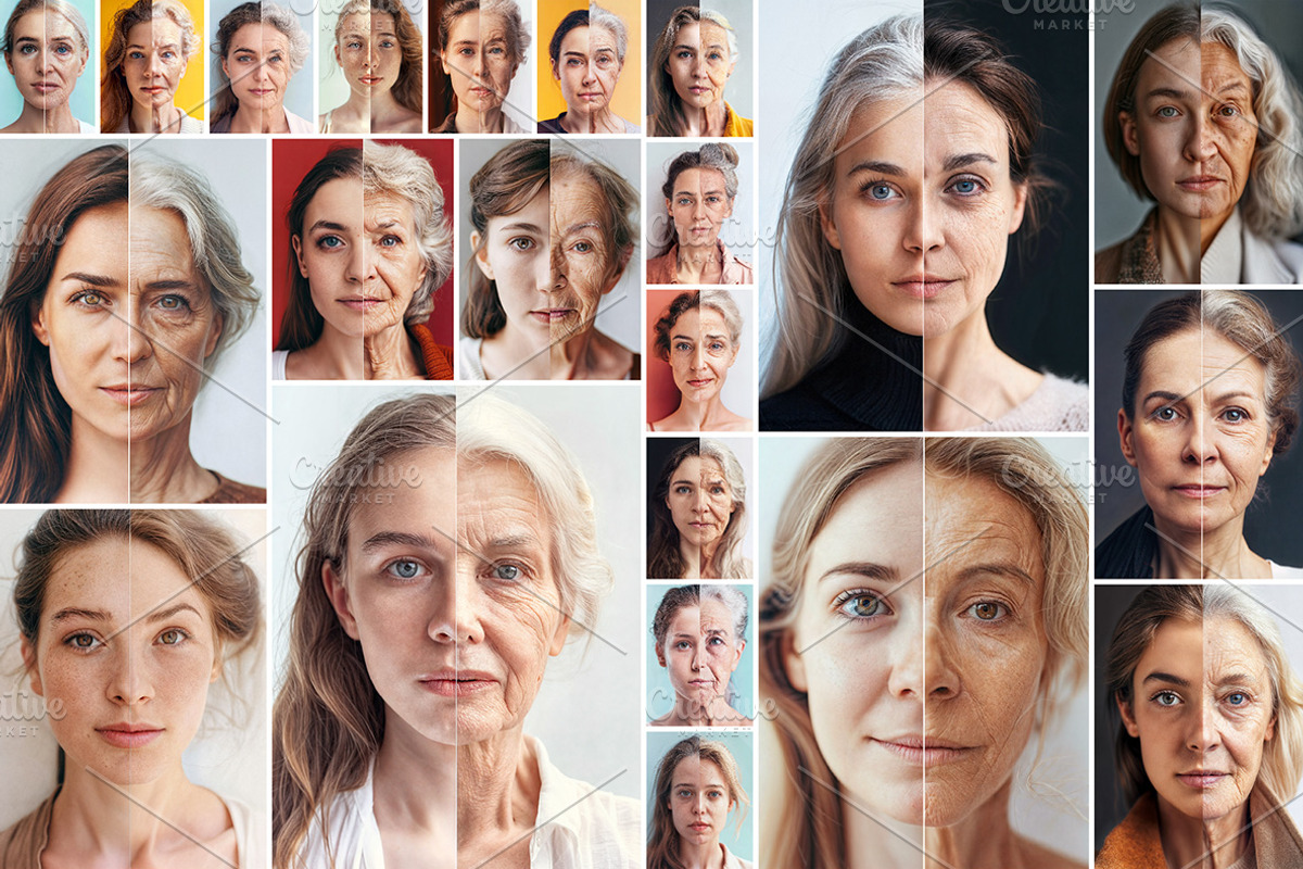 86 Split faces, a Beauty & Fashion Photo by Handmadefont (Photo 8 of 13)