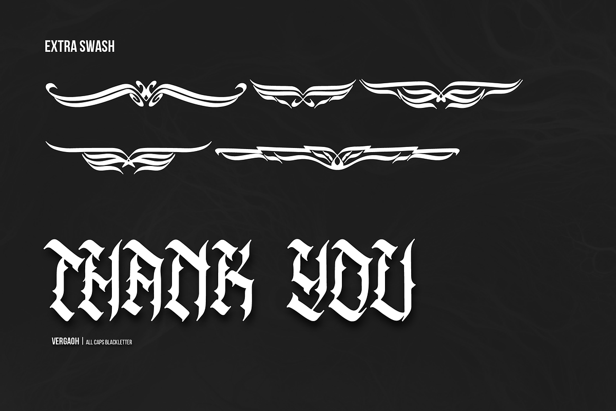 Vergaoh | All Caps Blackletter Font, a Blackletter Font by Denustudios (Photo 12 of 12)