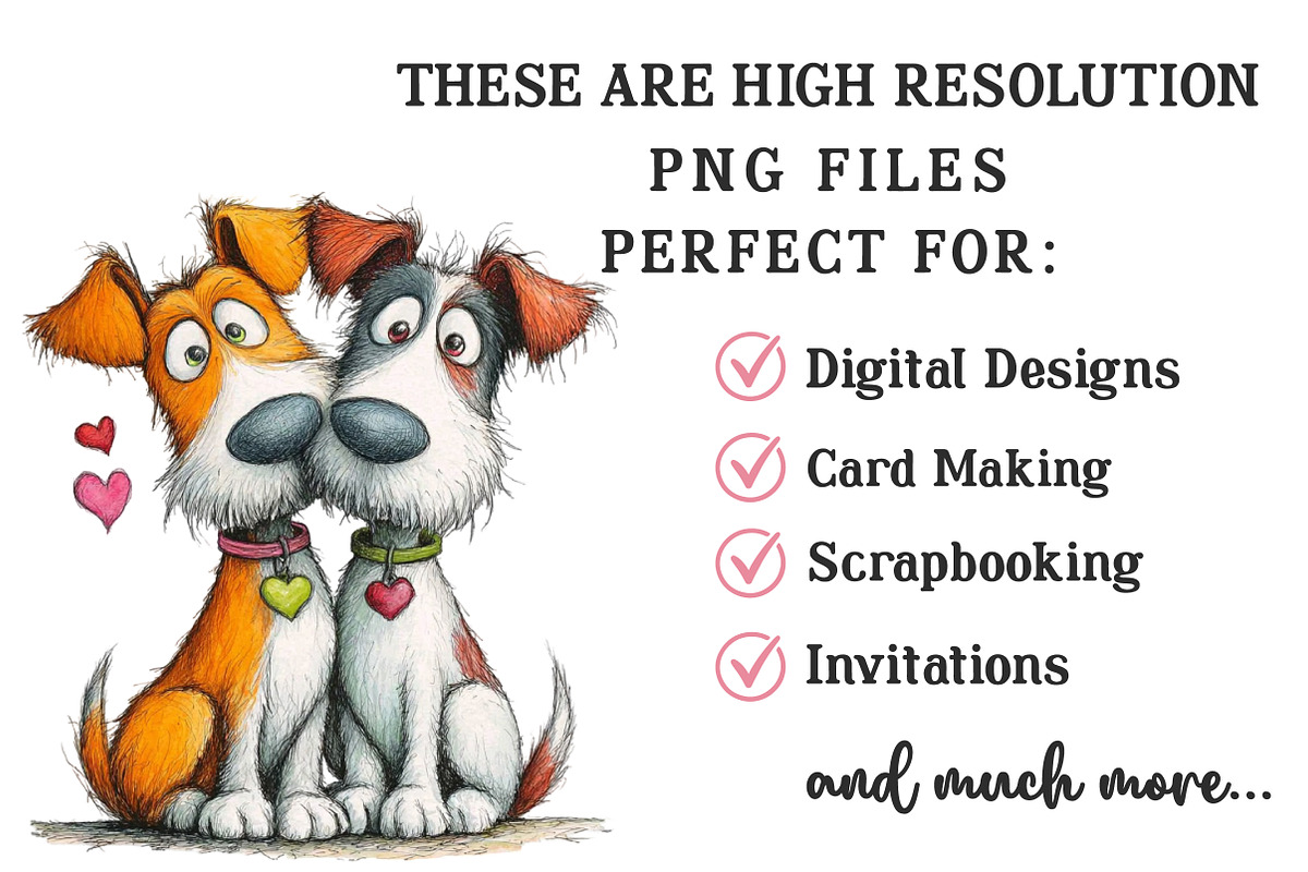 Valentine Dog Best Friend Clipart, an Illustration by OK Design (Photo 5 of 6)