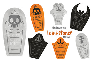 Halloween Tombstone Clipart