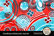 Watercolor Journal Backgrounds, a Background Graphic by Clikchic Designs (Thumbnail 7 of 10)