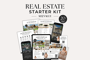 Real Estate Starter Kit Templates, a Marketing Template by BrandhavenStudio